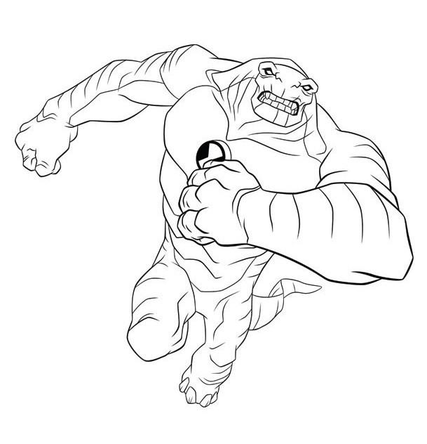 coloriage ben 10 monstre
